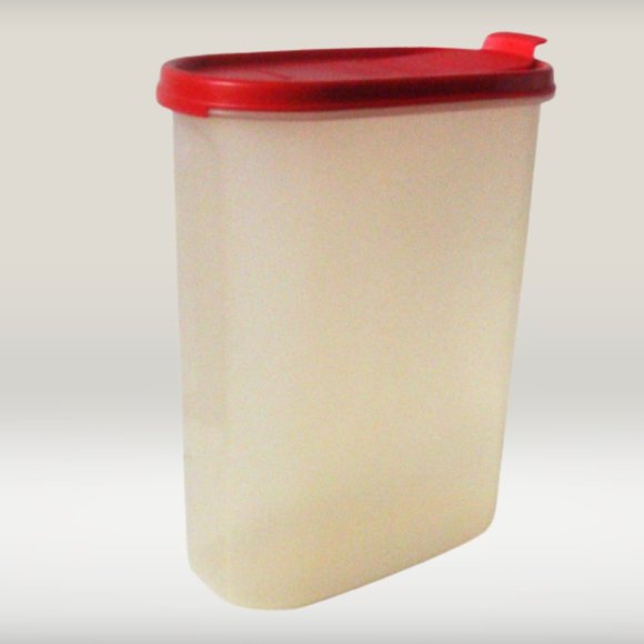 TUPPERWARE Red Pour Lid Modular Cereal Keeper - Picture 5 of 7